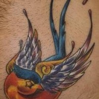Tatuaje de la ave mágica