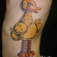 Vogel aus der Sesamstraße Tattoo