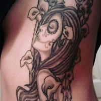 Dia de muertos girl tattoo