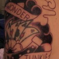 Wonder junkie horseshoe tattoo