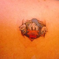 Donald Duck marin le tatouage 3D