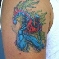 Comics series character tattoo