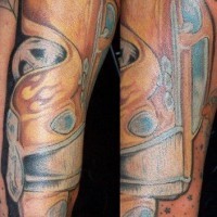 gillo roadster in fiama tatuaggio sul braccio