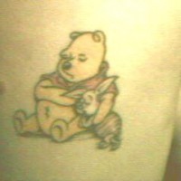 Winnie the pooh with piglet in rest