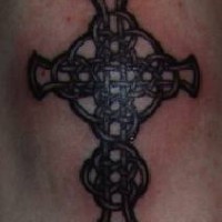 Celtic mailed cross tattoo