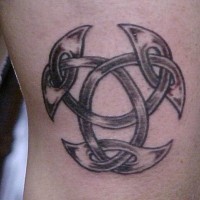Celtic tribal knot tattoo