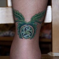Tatuaje de árbol del mundo en crecimiento