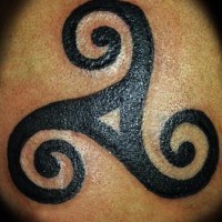 Celtic trinity symbol tattoo