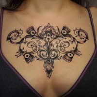 Like chandelier chest tattoo