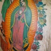 St. Jungfrau de Guadalupe Tattoo