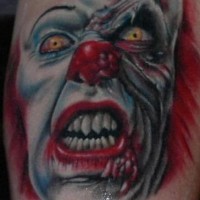 Clown from it stephen king movie tattoo