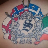 Tatuaje símbolo heráldico de Gran Bretaña