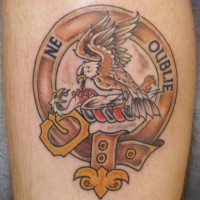 Ne oublie city emblem tattoo