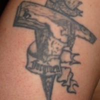 Holyrood schwarze Tinte Tattoo