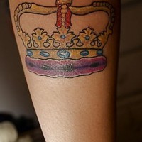 Royal imperial crown tattoo