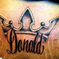 Donald the king tattoo