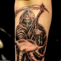 tatuaje de la muerte coge mi mano