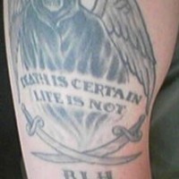triste mititore esercito memoriale tatuaggio