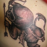 Le tatouage de petit démon chérubin