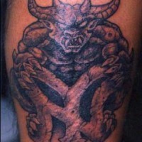 tatuaje de demonio de Nueva York