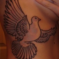 Tatuaje pájaro de la paz