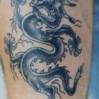 Funny chinese style dragon tattoo
