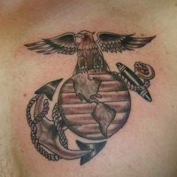 Usmc eagle globe and anchor tattoo