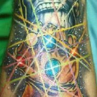Tatuaje a color de Master of universe