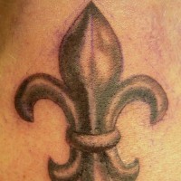 Schlechtes Tattoo Symbol Fleur de Lis