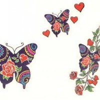 Le tatouage de papillon à design libre