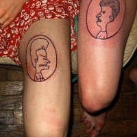 beaves e butthead amicizia per sempre tatuaggio