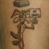 looney tunes sciacalo oh snap tatuaggio