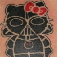 Le Hello Kitty Dart Vader tatouage