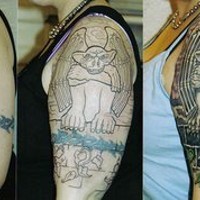Gargoyle tattoo making progress