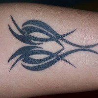 Tribal style heart tattoo