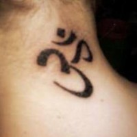 Om symbol small tattoo