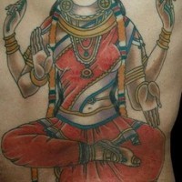 Hindu deity parvati tattoo