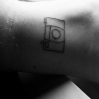 Homemade photo camera  tattoo