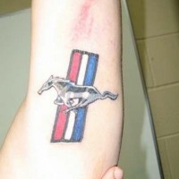 Mustang symbol tattoo