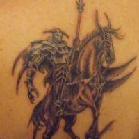 Horseman of death tattoo
