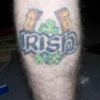 Irish luck horseshoe tattoo