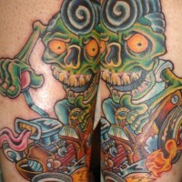 Rostlaube Zombie Tattoo