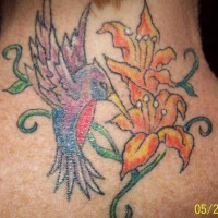 Regular hummingbird tattoo