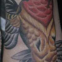 Large hummingbird artwork tattoo