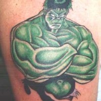Incredible hulk tattoo