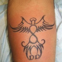 Geflügeltes Unendlichkeitssymbol Tattoo