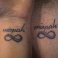 Similar Infinity symbols tattoo