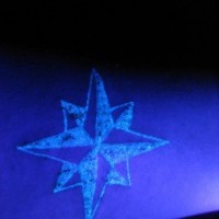 Polar star uv ink glowing tattoo
