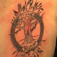 celtica albero simbolo di vita tatuaggio