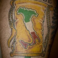 Infelise Italian pride tattoo